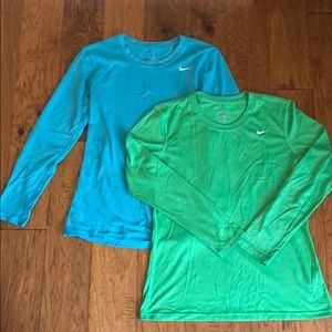 Long-Sleeve Nike Dri-Fit Shirts